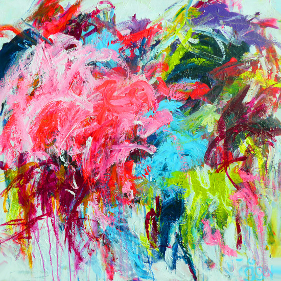 Begin abstract painting weekends