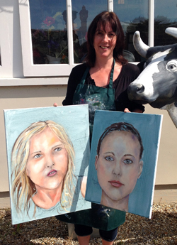 Begin painting portraits weekend